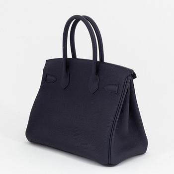 Hermès, a Bleu Nuit Togo leather 'Birkin 30' handbag, 2018.