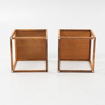 Lars Larsson, a pair of rosewood side tables, HI-gruppen, 1960's.