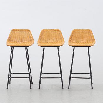 Three bar chairs, 1960-/1970's.