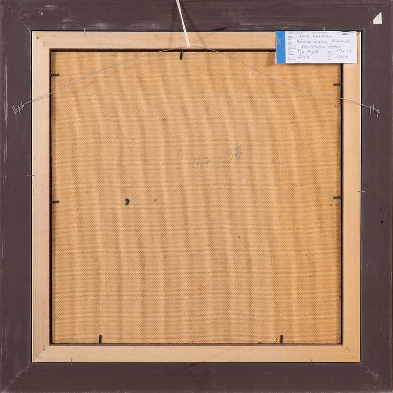 Heli Huotala, öljy levylle, signeerattu.