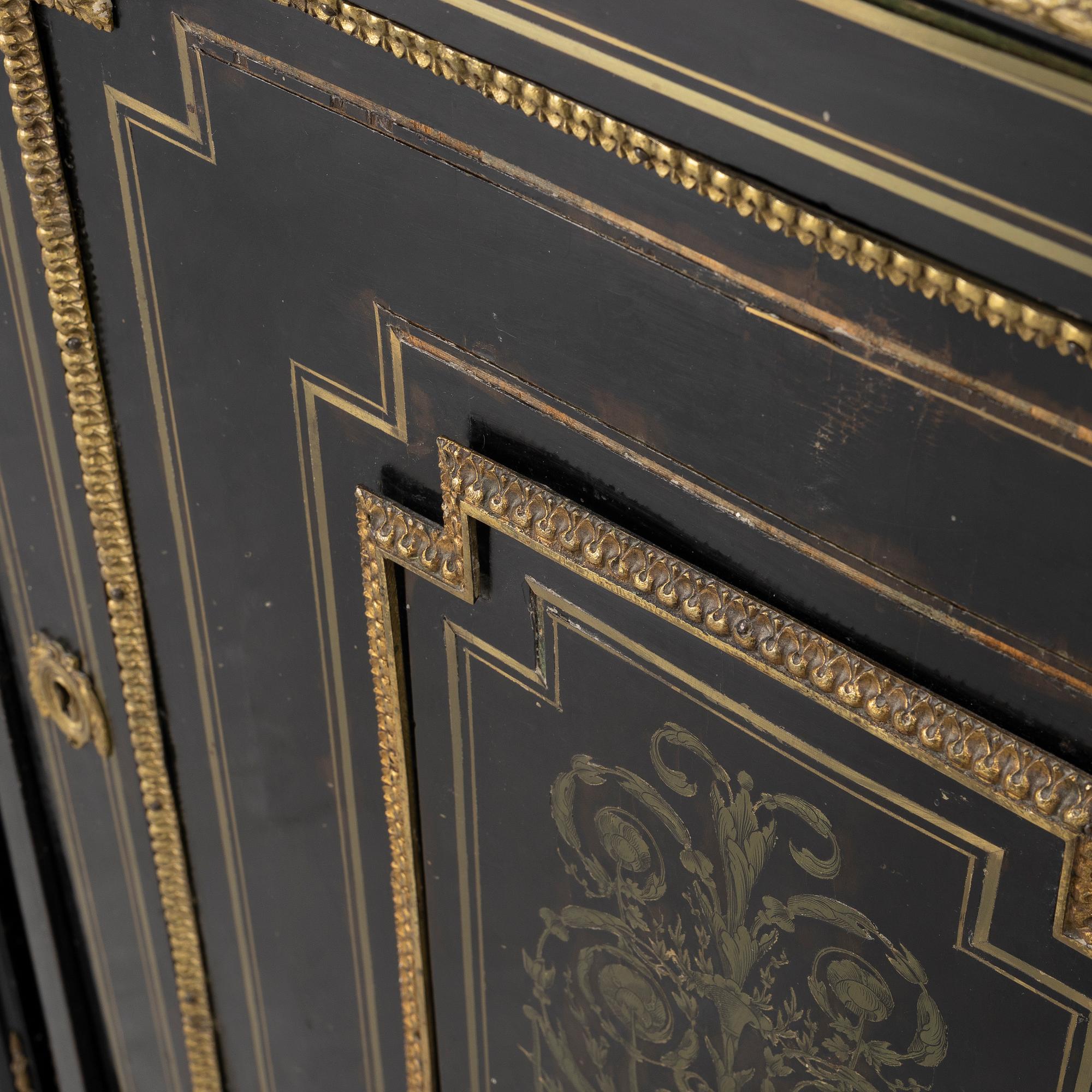 Skåp, Boulle-stil, omkring 1900.