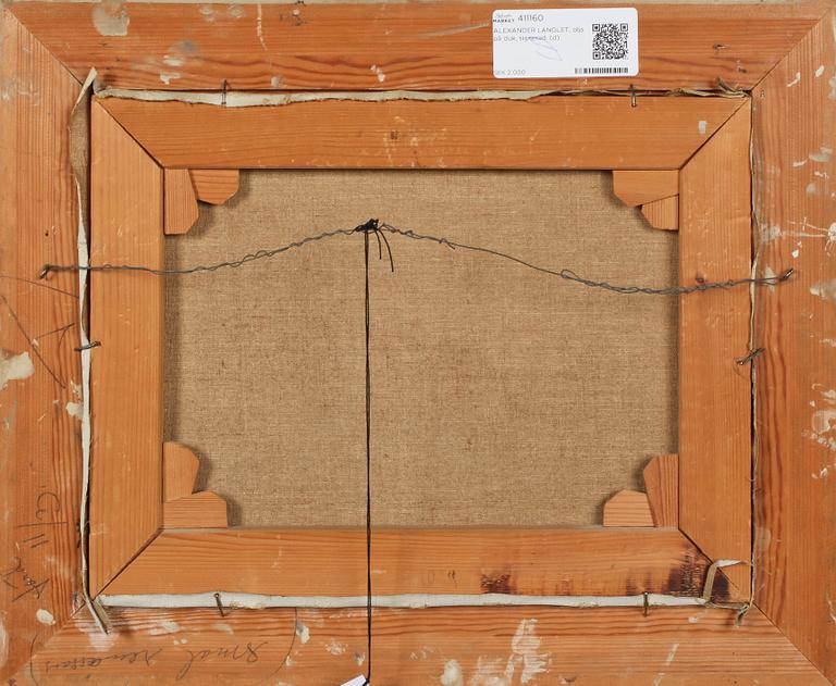 ALEXANDER LANGLET, olja på duk, signerad samt daterad 47?.