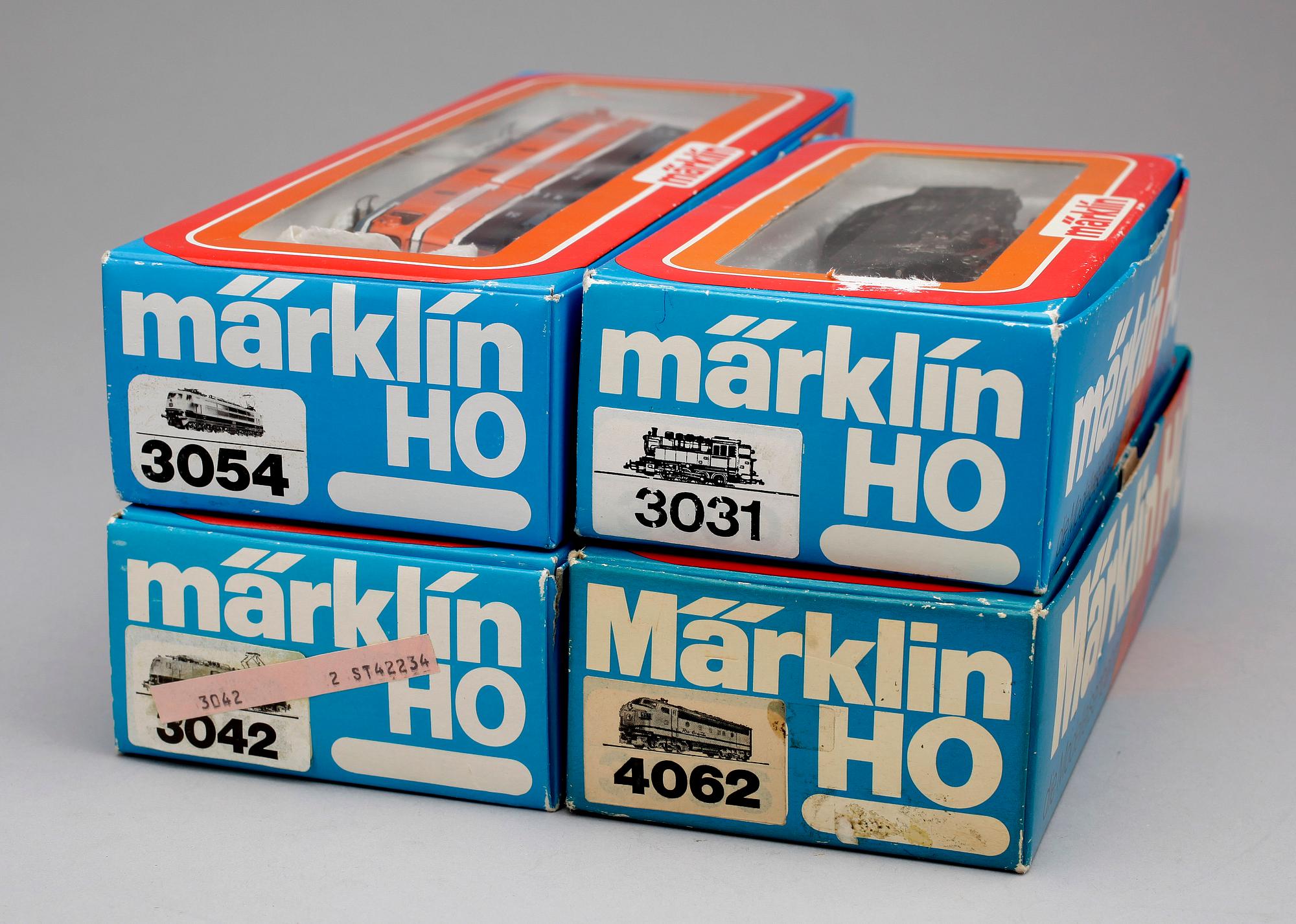 PARTI LOK, Märklin H0, 4062, 3054, 3042 och 3031. 1900-talets andra hälft.