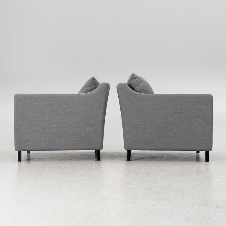 Armchairs, a pair, Slettvoll, Norway.