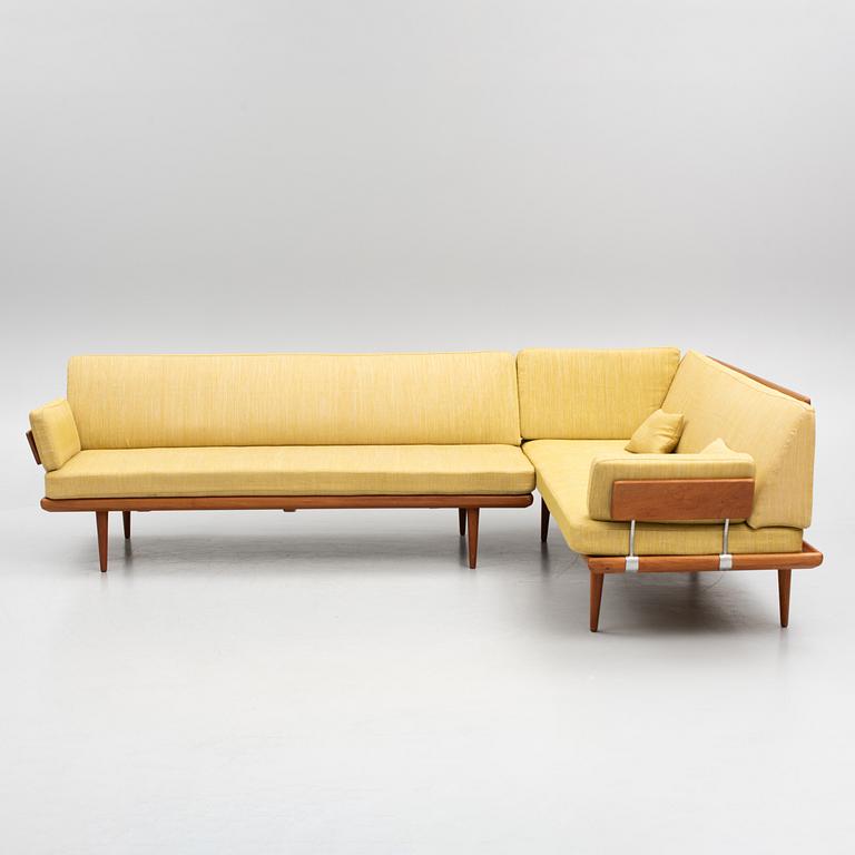 Peter Hvidt & Orla Mølgaard Nielsen, a pair of "Minerva"sofas, France & Son, Denmark.