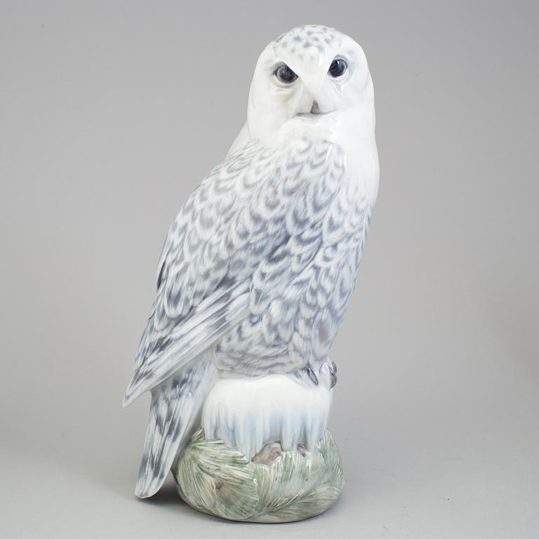 PETER HEROLD, A Royal Copenhagen porcealin figurine of an owl, Denmark.