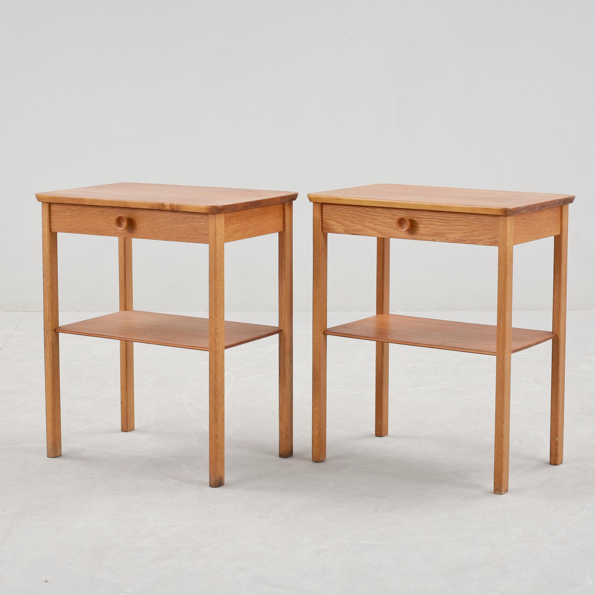 SÄNGBORD, ett par, 1950/60-tal.