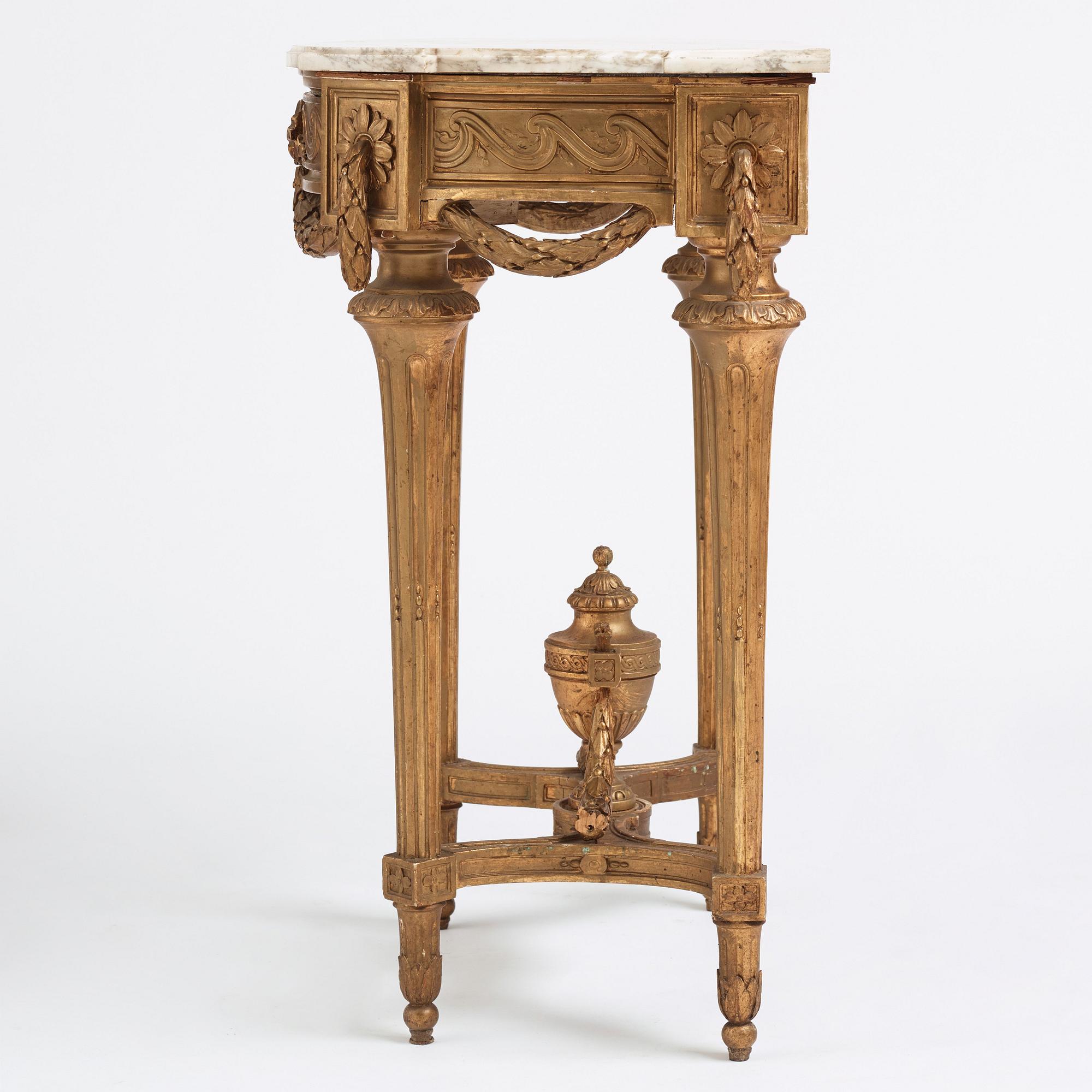 Konsolbord, Stockholmsarbete från 1700-talets andra hälft, Gustavianskt.