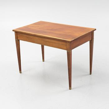 A late Gustavian style mahogany-veneered desk, circa 1900.