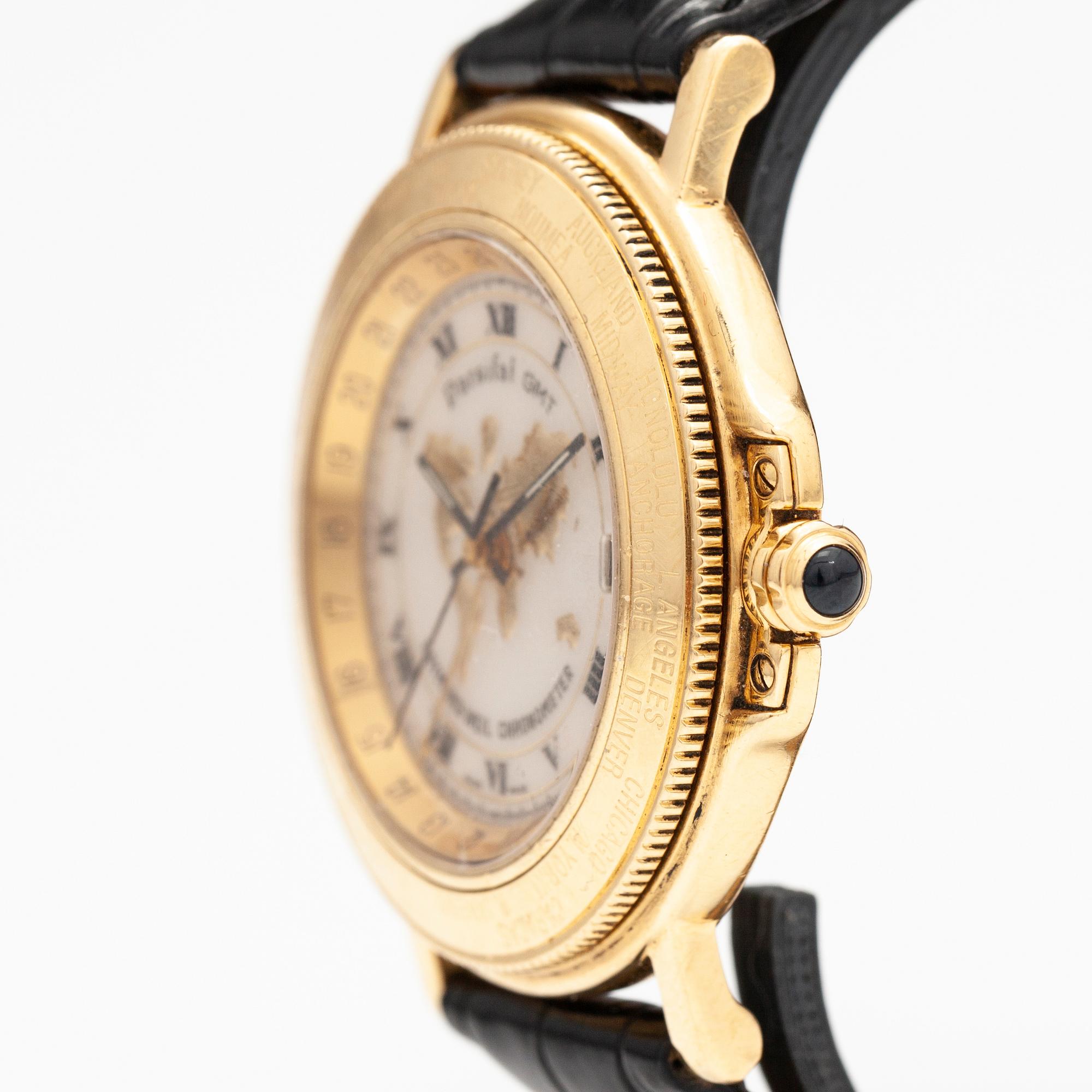 RAYMOND WEIL, Parsifal GMT, wristwatch, 39 mm.