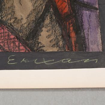 mixed media, signed and dated 1921.