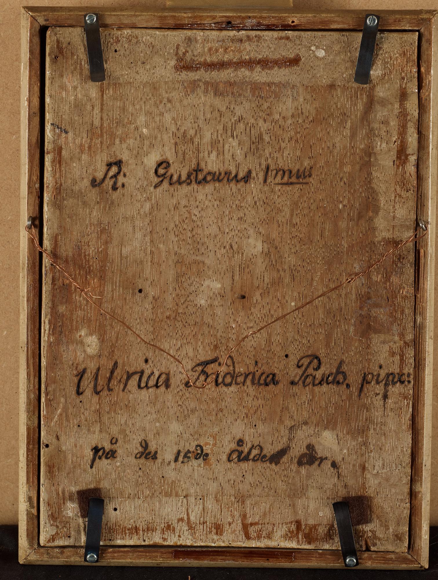 Ulrica Fredrica Pasch, Gustav Vasa, Johan III, Sigismund, Karl X Gustav, Karl XI, Fredrik I, Lovisa Ulrika.