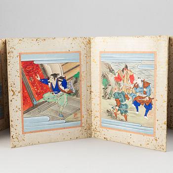A Japanese illustrate album by unknown artist, early 20th Century.