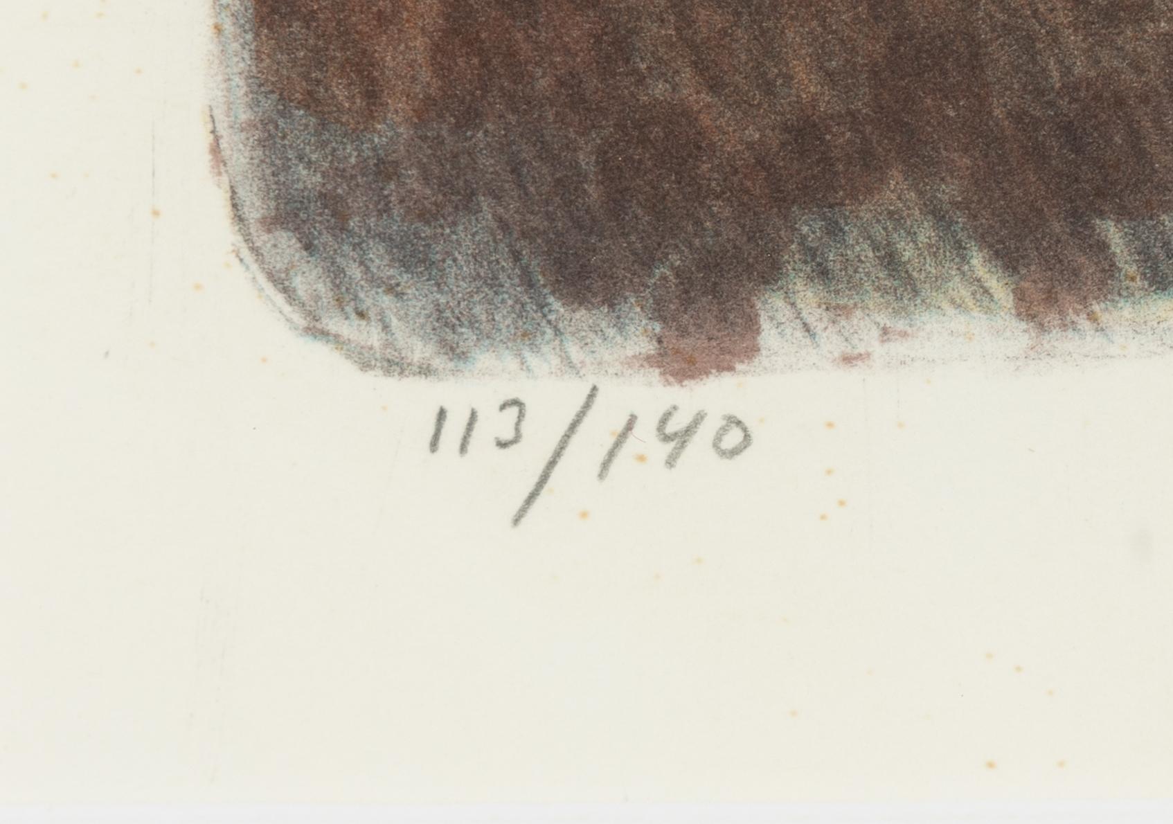 Philip von Schantz, lithograph in colours, 1979, signed 113/140.