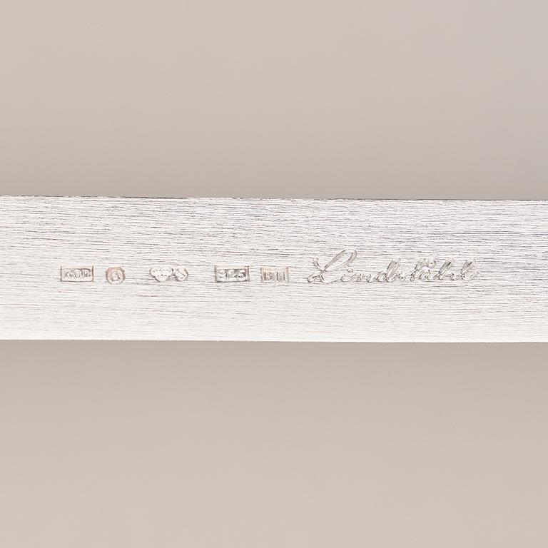 A sterling silver letter knife, mark of Rolf Lindståhl, Stockholm 2000.