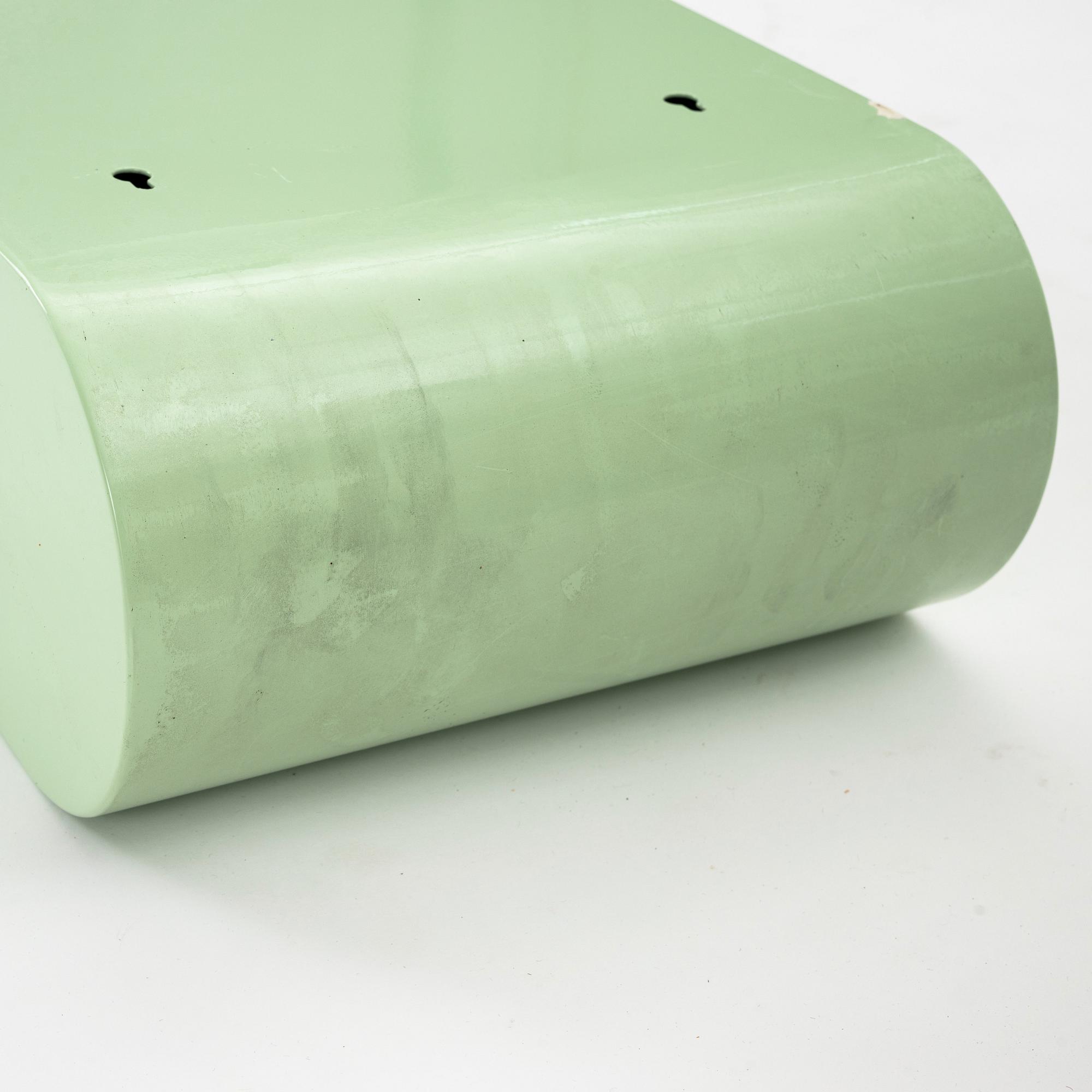 Martin Jämtlid, a lacquered metal wall shelf, Sweden 1993.