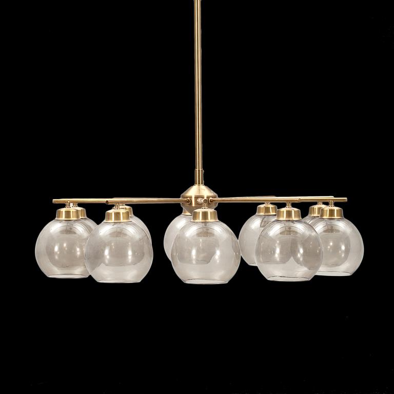 A WESTAL BRASS CEILING LAMP.