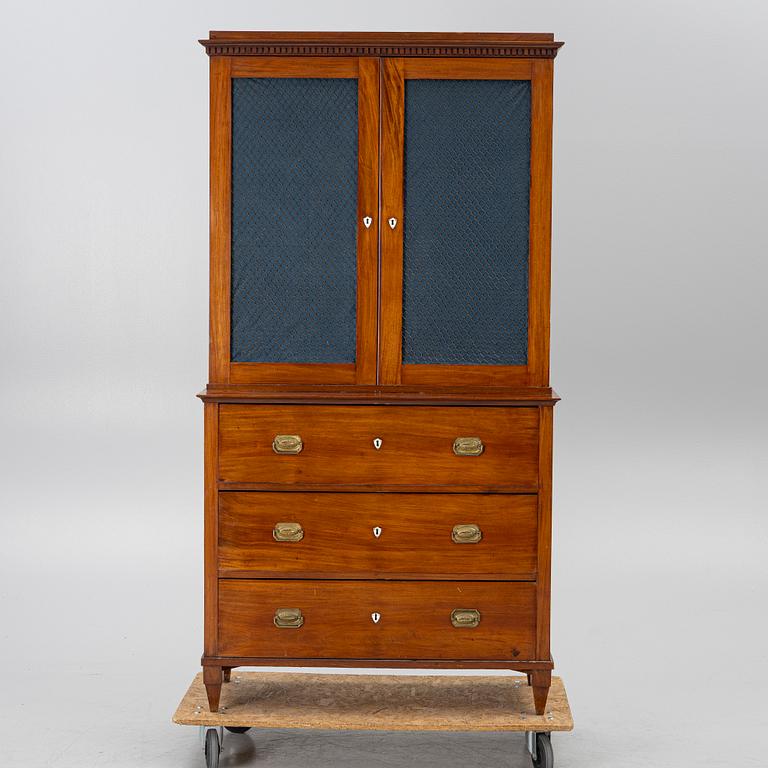 Bookcabinet, Sweden, late Gustavian style 19th century.