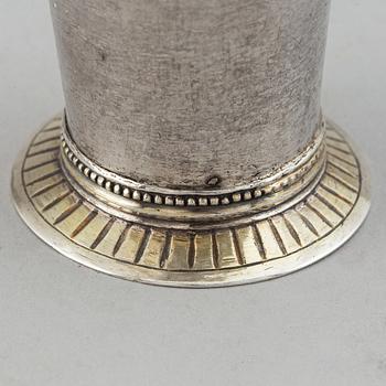 A swedish silver beaker. Mark of EA Körsner, Falun 1797.