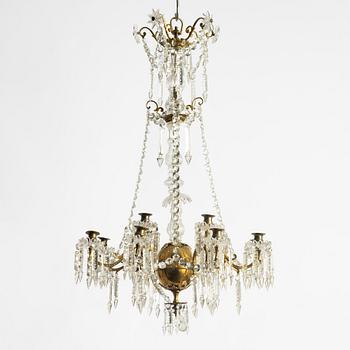Chandelier, late 19th-century, Oscar II period.