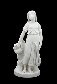 FIGURIN, parian. Gustavsberg. Märkt 1921.