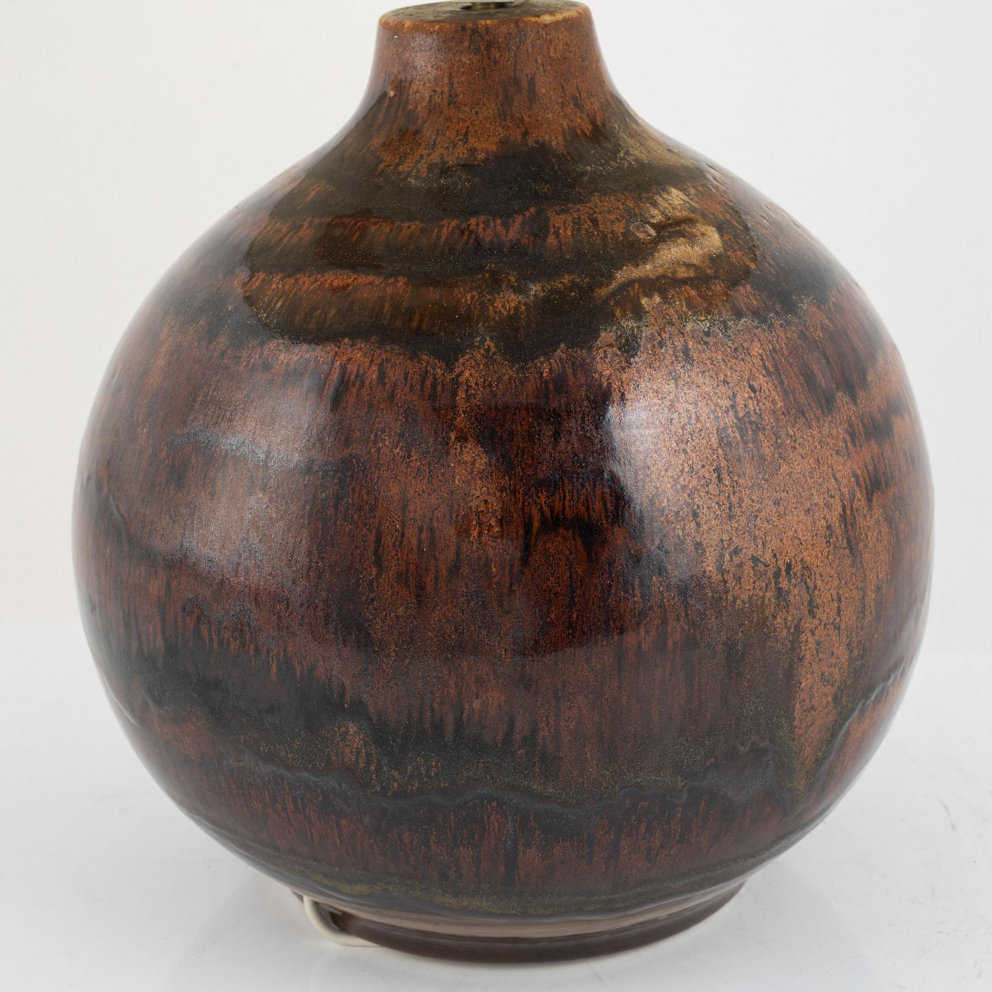 Carl-Harry Stålhane och Kent Eriksson, bordslampa, stengods, Designhuset.