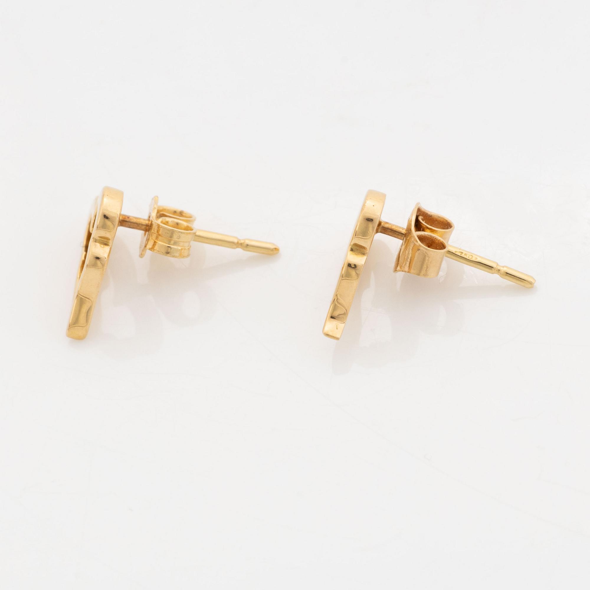 Efva Attling, örhängen, 18K guld.