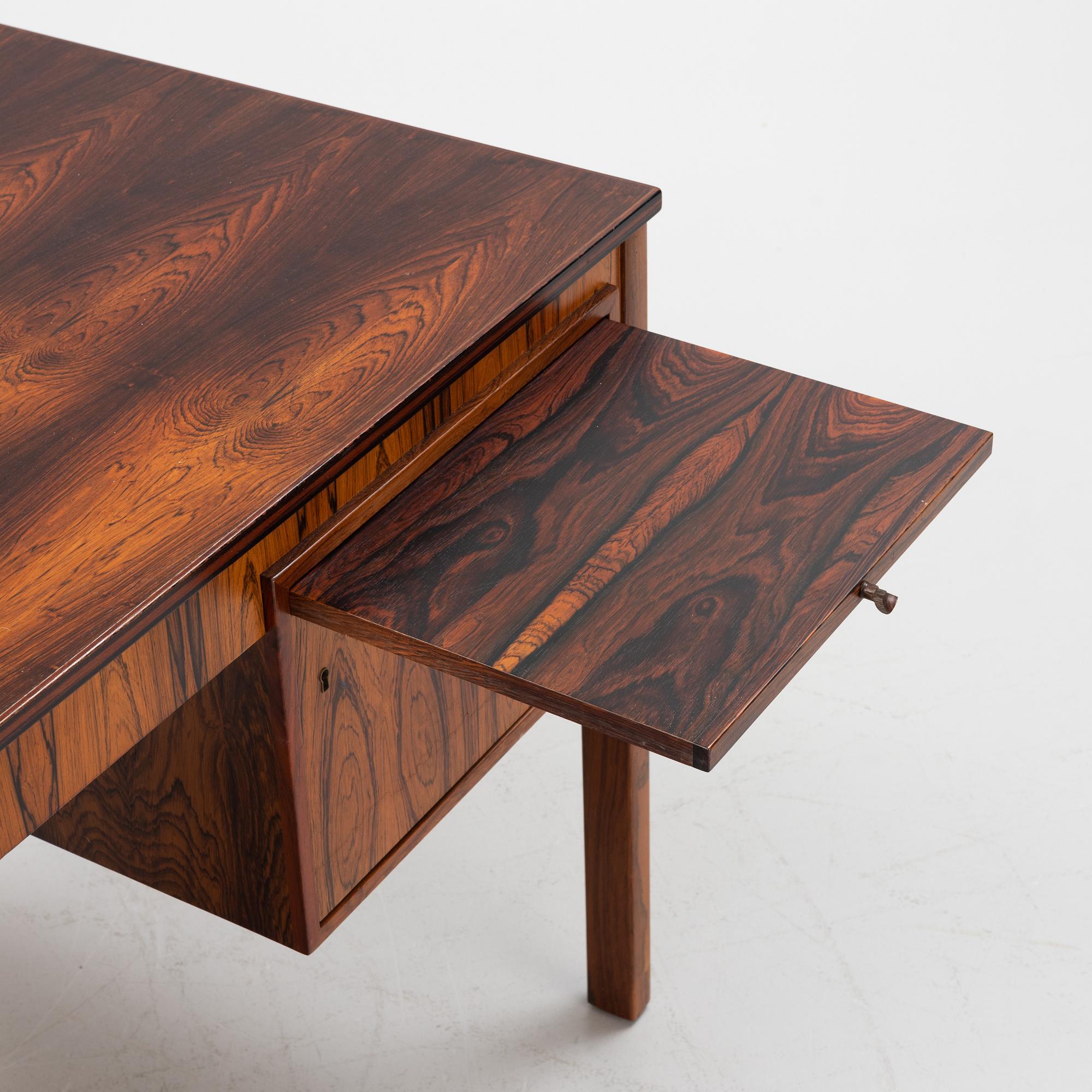 Erik Wørts, a rosewood veneered 'Exklusiv' desk, IKEA, 1960's.