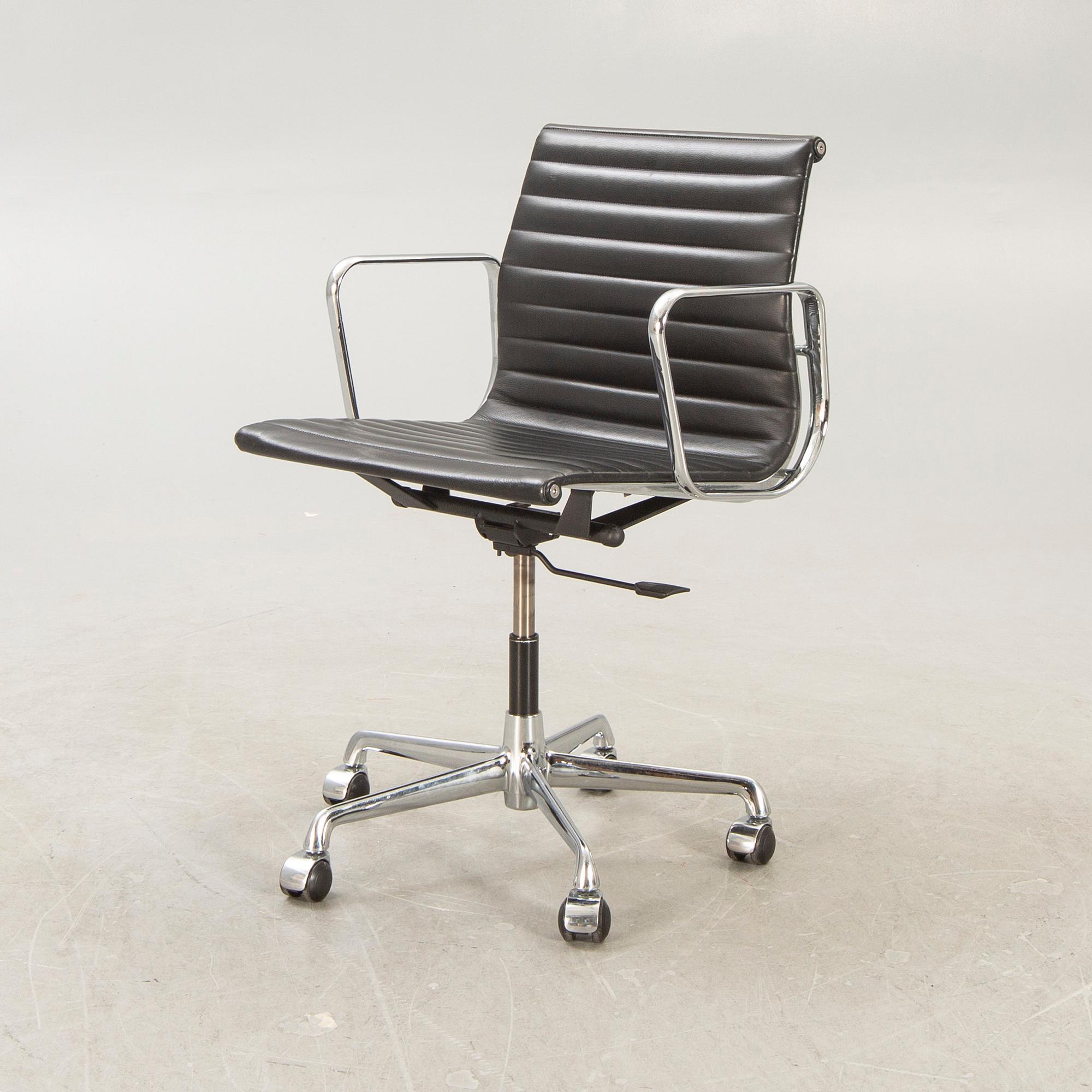 A Charles and Ray Eames "EA 117" office chair from ICF Milano.