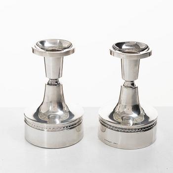 Eric Löfman, a pair of candlesticks, MGAB, Uppsala 1973.