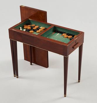 SPELBORD, av Carl Gustaf Foltiern (mästare i Stockholm 1804-1829). Sengustavianskt.
