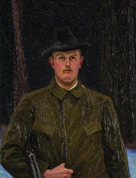 Gunnar Hallström, Jägare vid skogsbrynet.