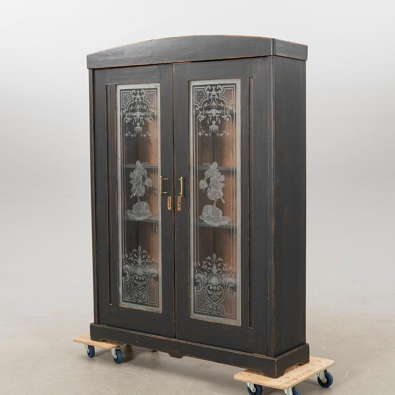 Display cabinet circa 1900.