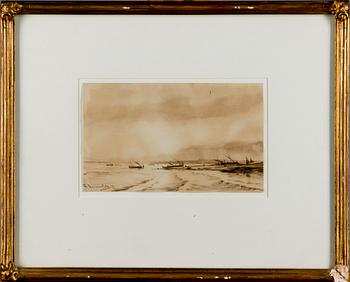 ALEXEI PETROVICH BOGOLJUBOFF, tillskriven, akvarell, signerad och daterad -72.