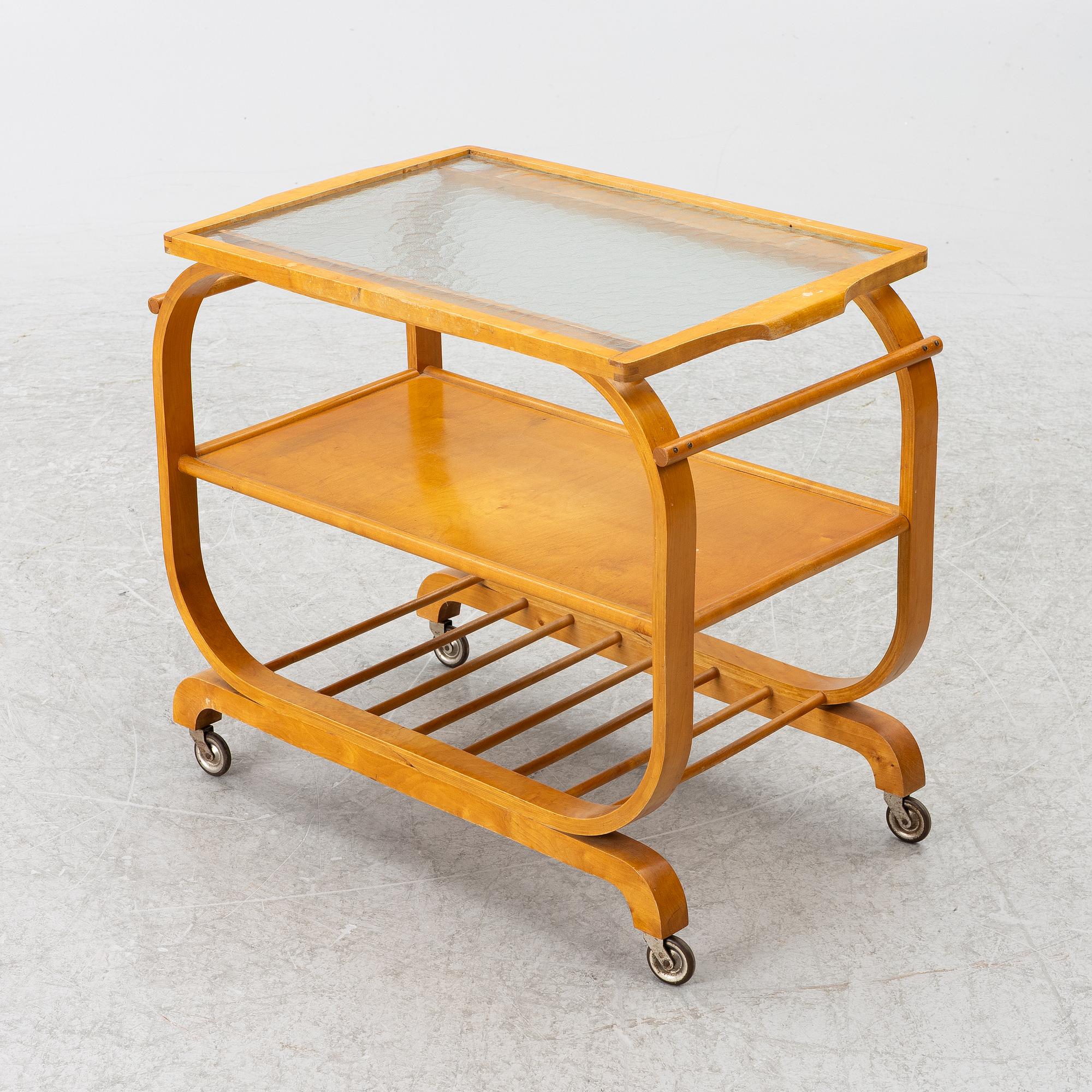 A serving trolley, Sweden, 1930's.