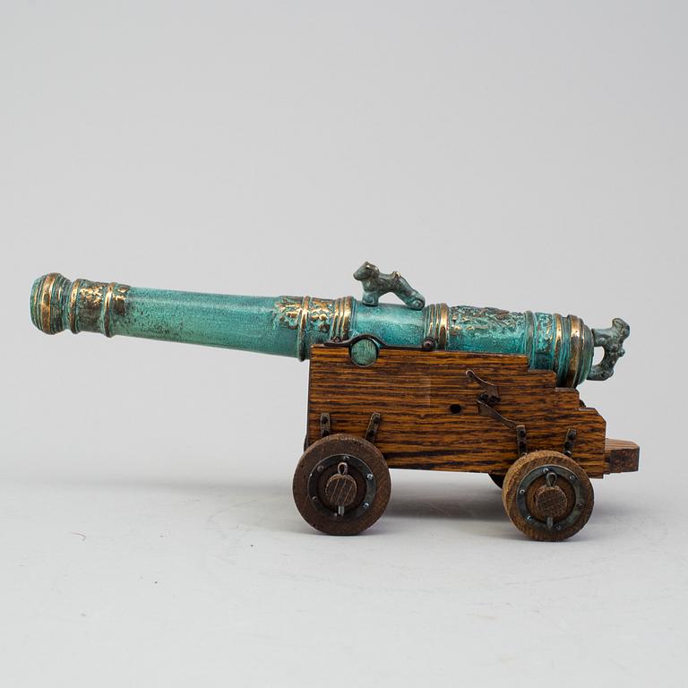 a table cannon by Svensk Metallkonst AB Karlskrona.