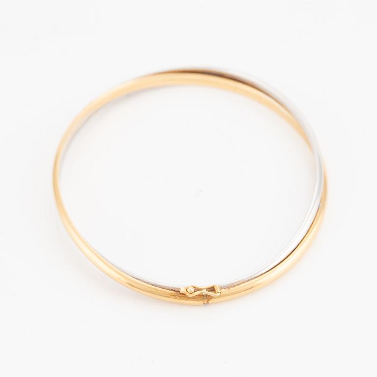 Bangle, 18K white and rose gold.