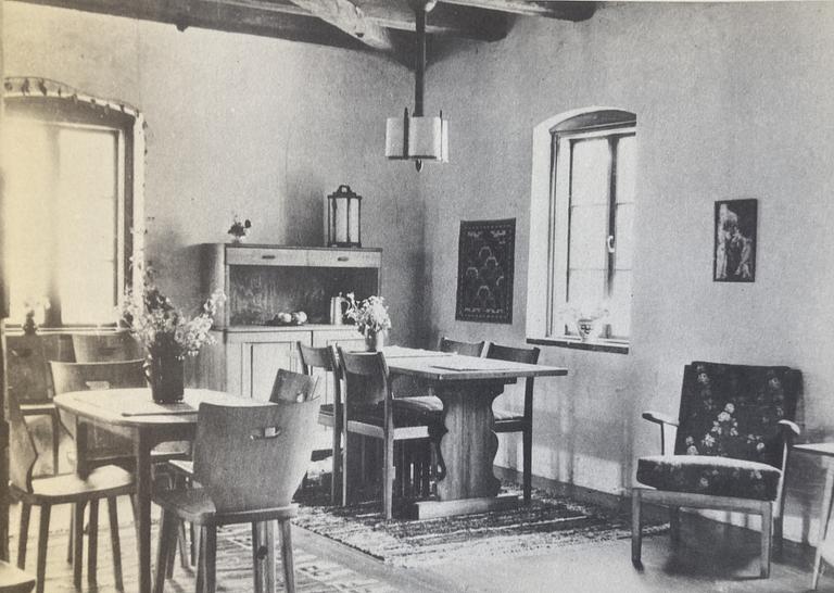 Carl Malmsten, a rare pair of "Studiosus" armchairs, Sweden 1936.