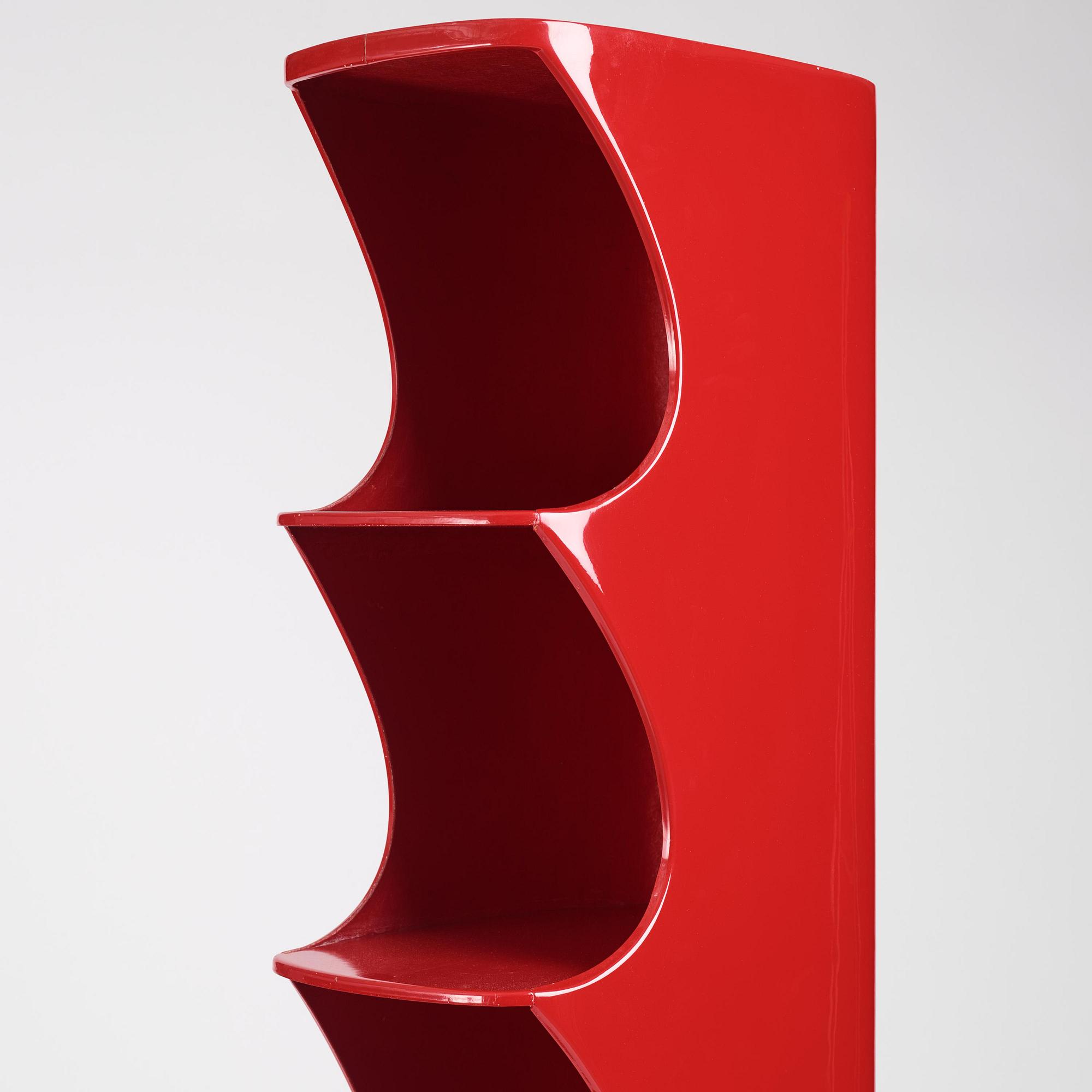 Valérie Doubroucinskis, a "Totem" shelf, Rodier, France, 1970s.