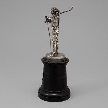 A Swedish silver figurine from CG Hallberg in Stockholm with unclear hallmarks.