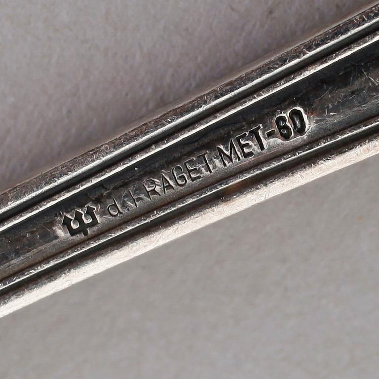 BESTICK, 24 delar, nysilver, Polen, 1900-tal.