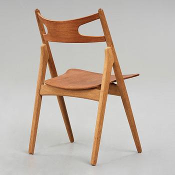 HANS J WEGNER, stol "CH 29 /Savbukkestolen", Carl Hansen & Søn, Danmark, 1950-60-tal.