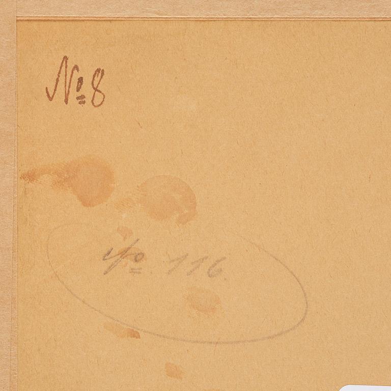 Carl Fredrik Hill, Horse with figure in Roman chariot.