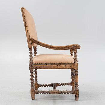 A Baroque chair, first half of the 18th Century.