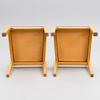 AINO AALTO, STOLAR, ett par, 615, Artek, 1900-talets mitt.