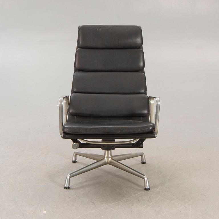 A Charles & Ray Eames Soft Pad EA 222 easy chair Vitra later part of the 20th century.