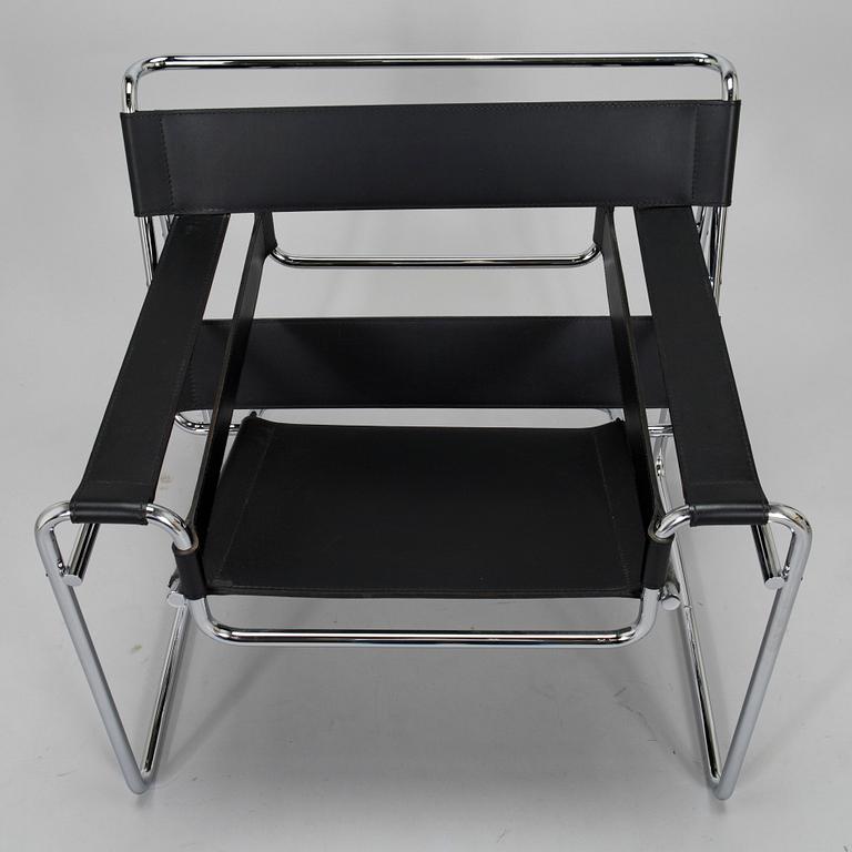 Marcel Breuer, fåtölj, "Wassily", Knoll, kring 2010.