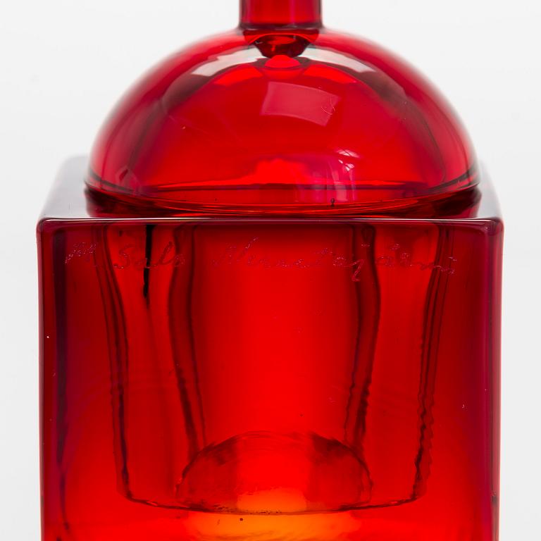 Markku Salo, dosa, glas, "Babylon", signerad M. Salo, Nuutajärvi.