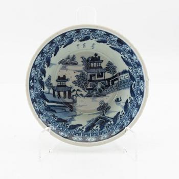 A Chinese blue and white porcelain bowl, Qing dynasty, 18th century.