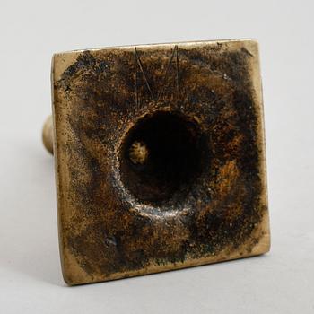 LJUSSTAKE, mässing, 1600-tal.